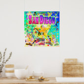 San Diego Epoch Hour Poster (Küche)