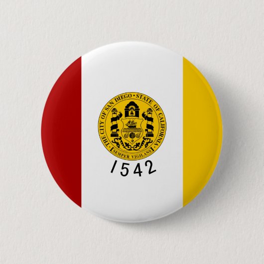 San Diego Flagge Button (Vorderseite)