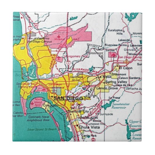 San Diego Fliese (Vorderseite)