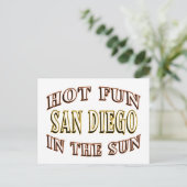 San Diego Fun Postkarte (Stehend Vorderseite)