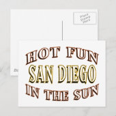 San Diego Fun Postkarte (Vorne/Hinten)