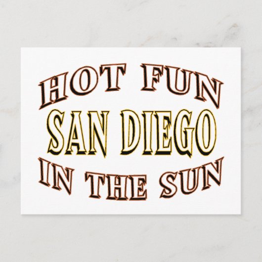 San Diego Fun Postkarte (Vorderseite)