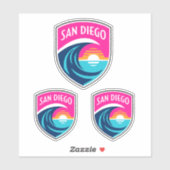 SAN DIEGO - FUSSBALL CLUB NWSL TEAM STICKERS AUFKLEBER (Blatt)