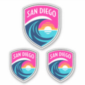 SAN DIEGO - FUSSBALL CLUB NWSL TEAM STICKERS AUFKLEBER (Vorderseite)