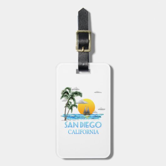 San Diego Gepäckanhänger (Vorderseite vertikal)