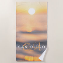 San Diego Golden Ocean Sunset Custom