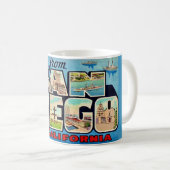 San Diego Gruß Postkarten Tasse (VorderseiteRechts)