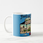 San Diego Gruß Postkarten Tasse (Links)