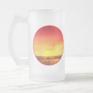 San Diego Herbstfarben Mattglas Bierglas