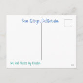 San Diego Hibiskus Feiertagspostkarte (Rückseite)