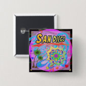 San Diego Highlights Button (Vorne & Hinten)