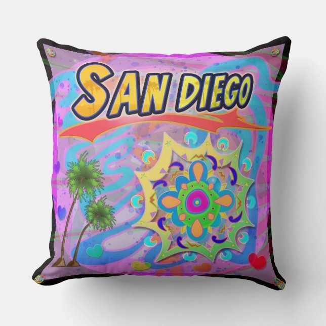 San Diego Highlights Kissen (Vorderseite)
