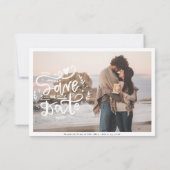 San Diego | Hochzeit in Urlaubsort Fahrplan Einladung (Rückseite)