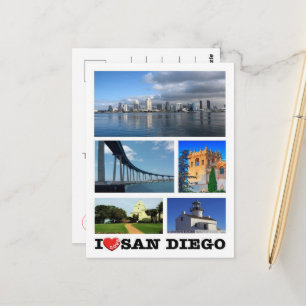 San Diego - I Liebe - Vereinigte Staaten - Postkarte