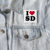 SAN DIEGO - "ICH LIEBE SD" "ICH LIEBE SAN DIEGO " BUTTON (Beispiel)