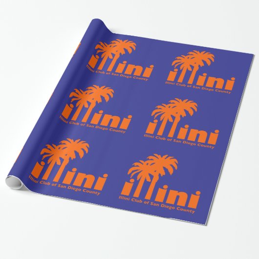 San Diego Illini Wrapping Paper Geschenkpapier (Ungerollt)