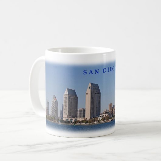 San Diego Kaffee-Tasse 11 Unze Kaffeetasse (Vorderseite Links)