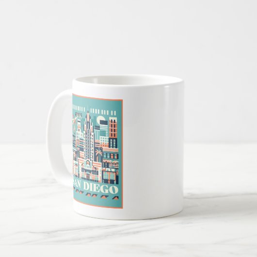 San Diego Kaffeetasse (Vorderseite Links)