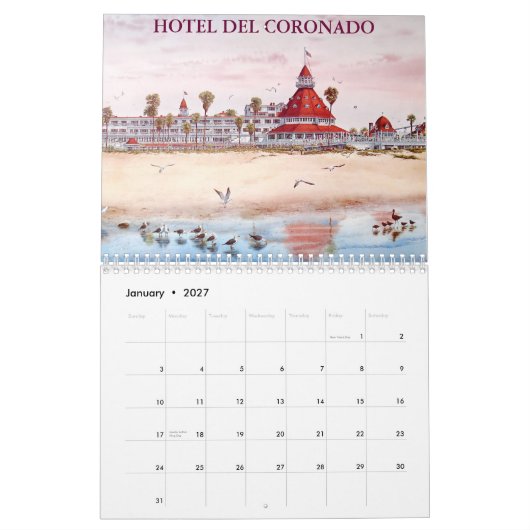 SAN DIEGO KALENDER 2012 (Jan 2027)