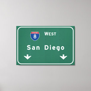 San Diego Kalifornien Autobahn-Autobahn: Leinwanddruck