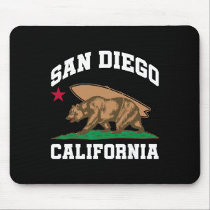 San Diego Kalifornien Bär Surfen Surfer Mousepad