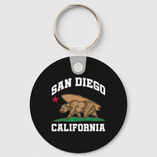 San Diego Kalifornien Bär Surfen Surfer  Schlüsselanhänger