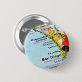 San Diego, Kalifornien Button (Vorne & Hinten)