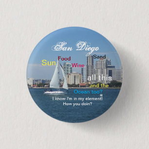 San Diego, Kalifornien Button