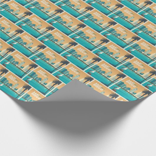 San Diego, Kalifornien Geschenkpapier (Ecke)