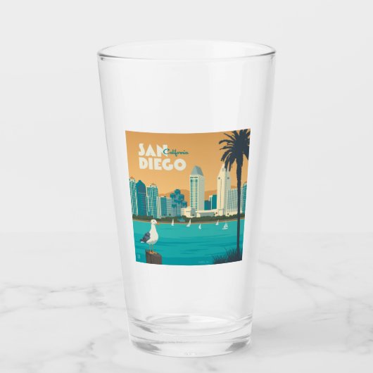 San Diego, Kalifornien Glas (Vorderseite)