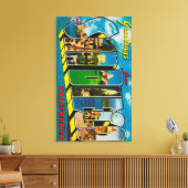 San Diego, Kalifornien - Große Briefszenen Leinwanddruck (Insitu (Wohnzimmer))