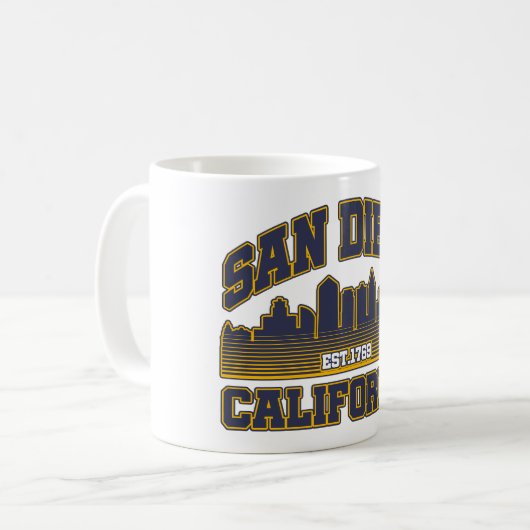 San Diego, Kalifornien Kaffeetasse (Vorderseite Links)