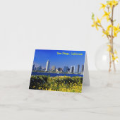 San Diego, Kalifornien Karte (Gelbe Blume)