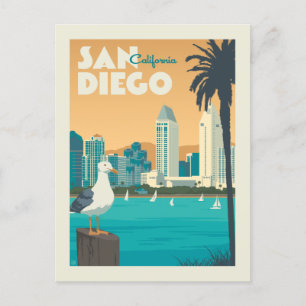 San Diego, Kalifornien Merken Sie sich den Termi Einladungspostkarte