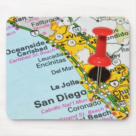 San Diego, Kalifornien Mousepad (Vorne)