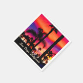 San Diego, Kalifornien | Papiertaschentuch Serviette (Ecke)