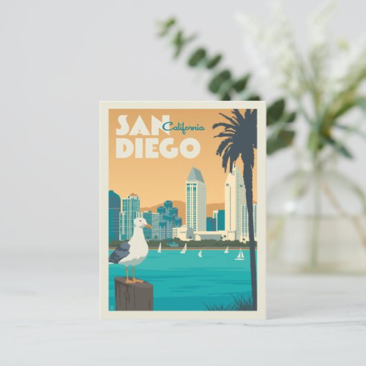 San Diego, Kalifornien Postkarte (Stehend Vorderseite)