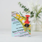 San Diego, Kalifornien Postkarte (Stehend Vorderseite)