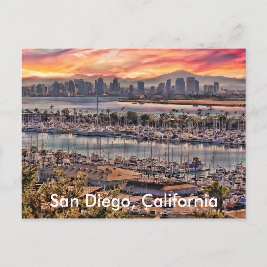 San Diego, Kalifornien Postkarte (Vorderseite)