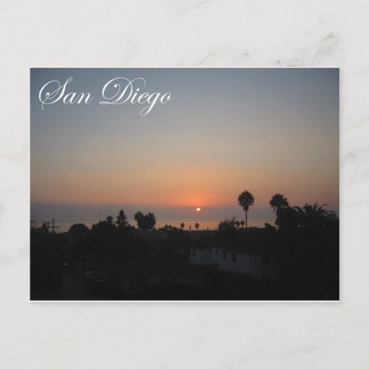 San Diego, Kalifornien Postkarte (Vorderseite)