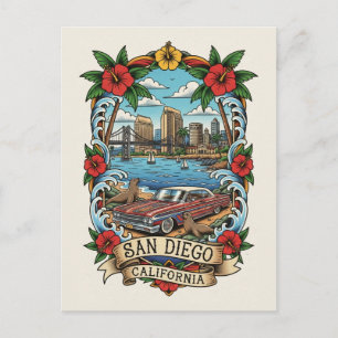 San Diego Kalifornien Postkarte