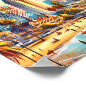 San Diego Kalifornien Reisen Orte Aquarell Poster (Ecke)