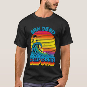 San Diego Kalifornien Retro Throwback Surf & Stran T-Shirt