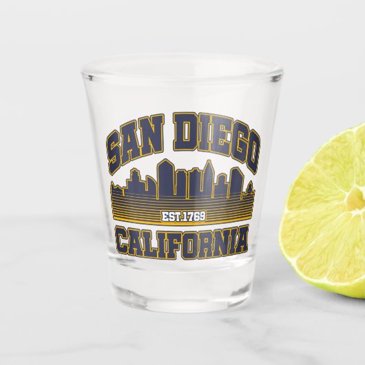 San Diego, Kalifornien Schnapsglas (Vorderseite)