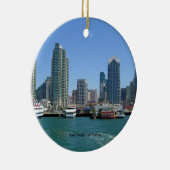 San Diego, Kalifornien Skyline Keramikornament (Rechts)