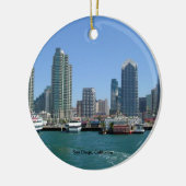San Diego, Kalifornien Skyline Keramikornament (Links)