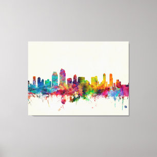 San Diego Kalifornien Skyline Leinwanddruck