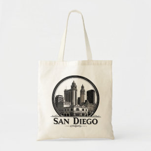 San Diego Kalifornien Skyline–Moderne Stadtlandsch Tragetasche