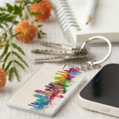 San Diego Kalifornien Skyline Schlüsselanhänger (Vorderseite rechts)