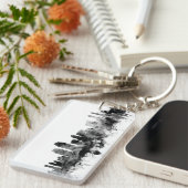 San Diego Kalifornien Skyline Schlüsselanhänger (Vorderseite rechts)